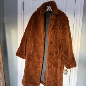 Urban Outfitters Brown Teddy Jacket